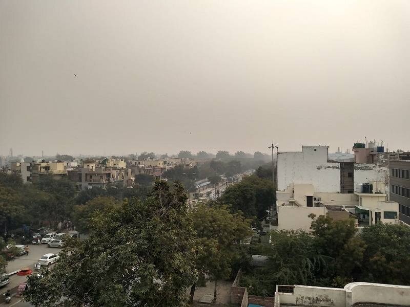 Paschim Vihar_a large building with a sky background