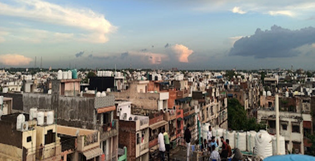 Shadipur_a cityscape with buildings and a sky background