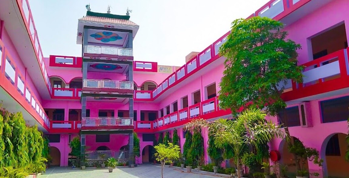 Jawahar Nagar_a large building with a clock on the side of it