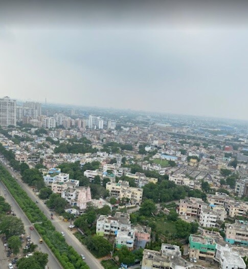 Vasundhara_a city with a lot of tall buildings