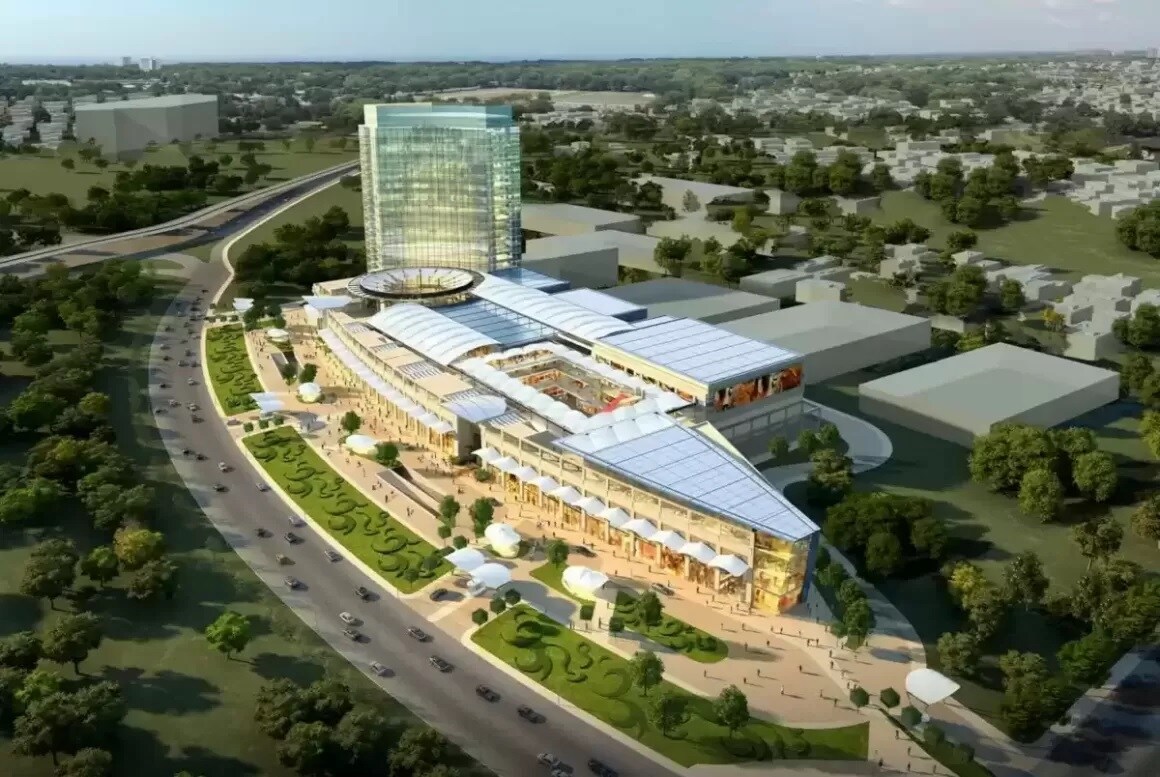 Sector 16_a large building with a view of a city