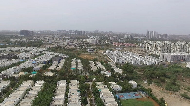 Adarsh Nagar_a city with lots of buildings and lots of trees