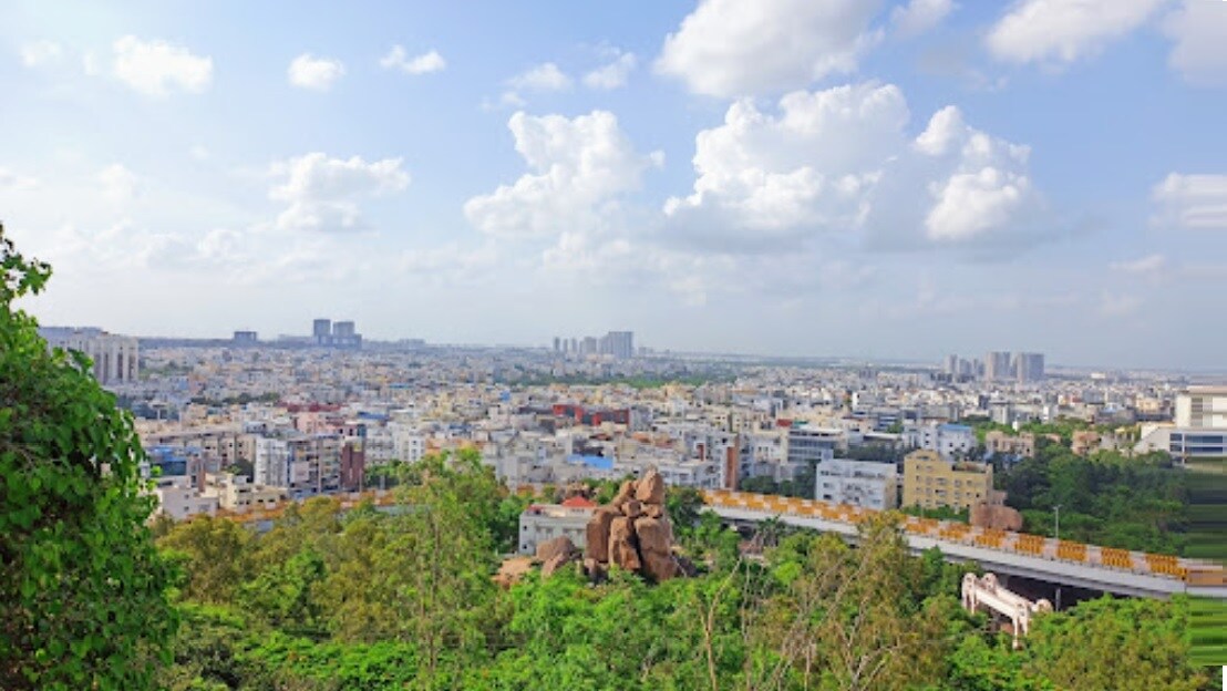 Jubilee Hills_a city with a lot of trees and buildings
