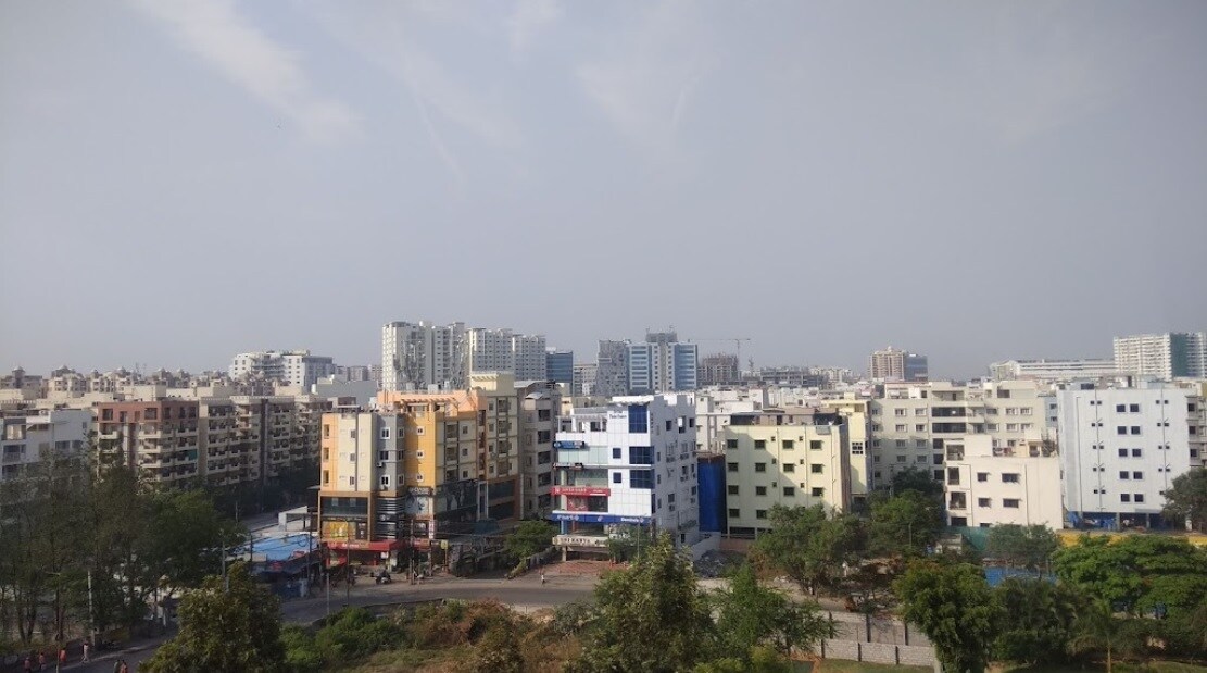 Kondapur_a city with a lot of tall buildings