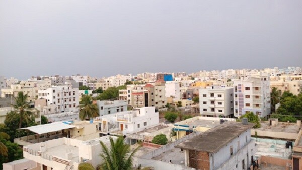 Sai Nagar_a city with lots of buildings and trees