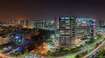 Shivaji Nagar_a city at night with many tall buildings