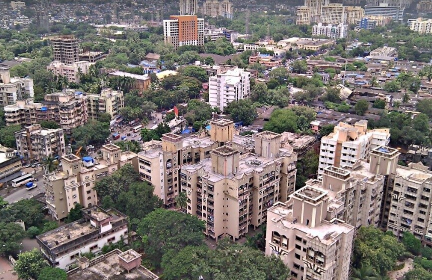 Bhandup_a cityscape of a city with tall buildings