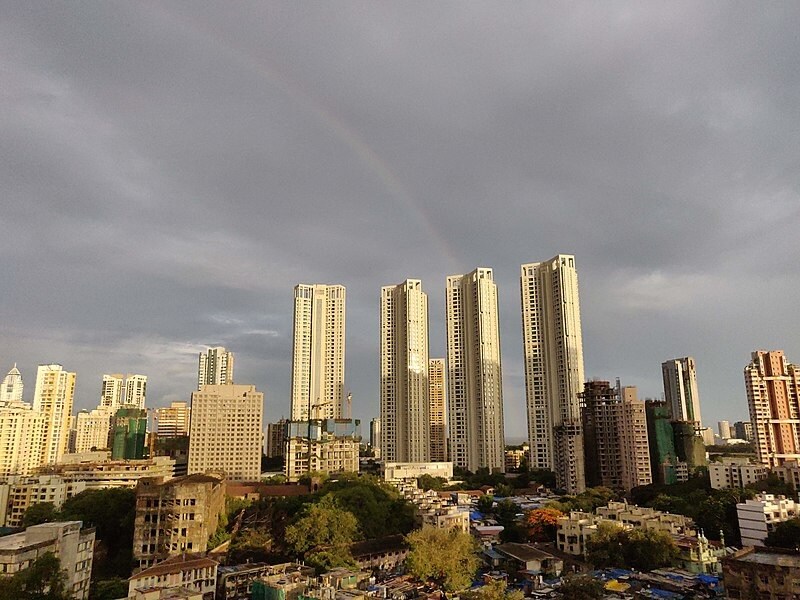 Byculla_a cityscape of a city with tall buildings