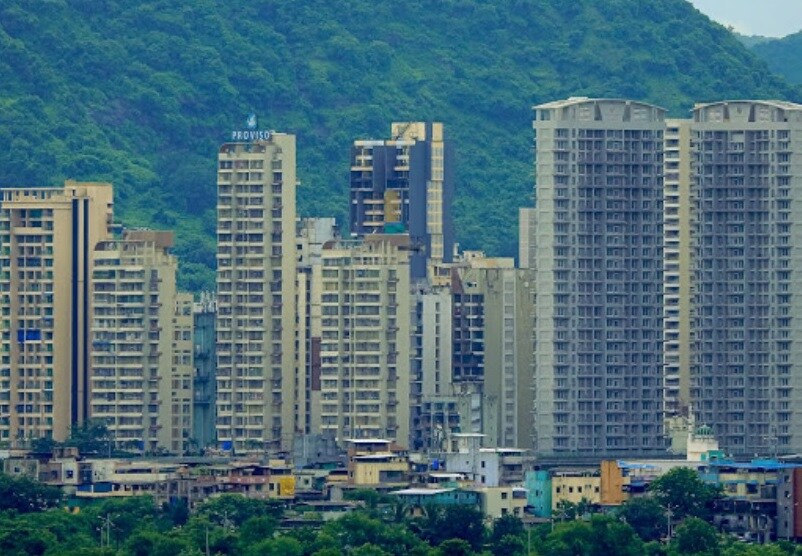 Kharghar_a city with tall buildings and tall buildings