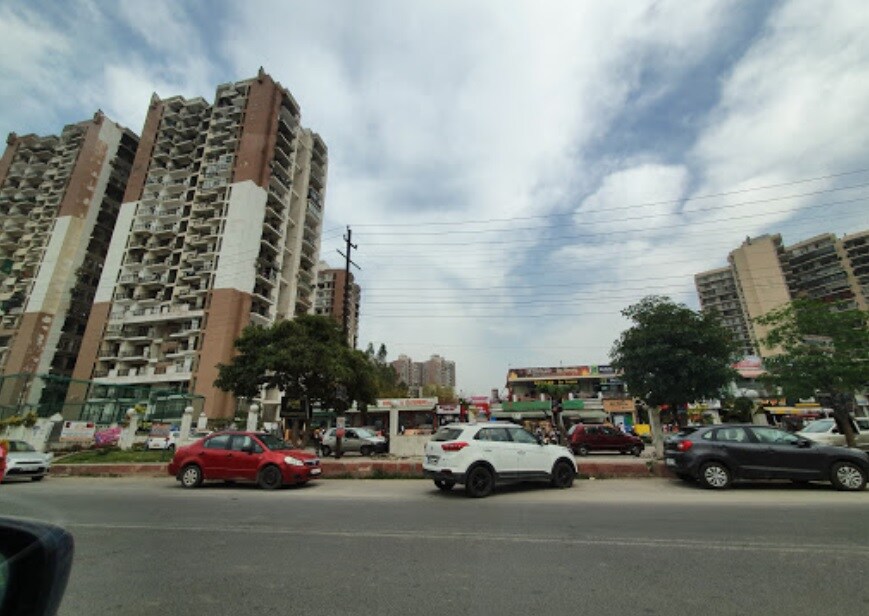 Sector 46_cars parked on the side of the road