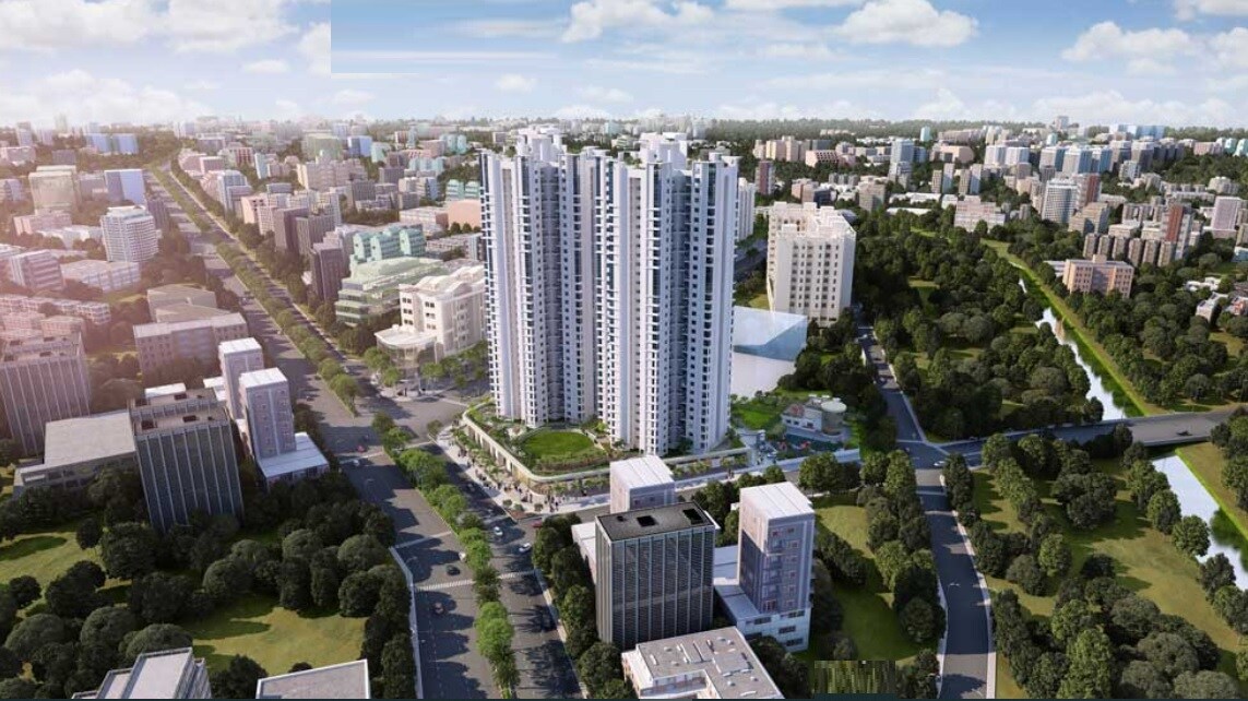 Anand Nagar_a city with tall buildings and tall buildings