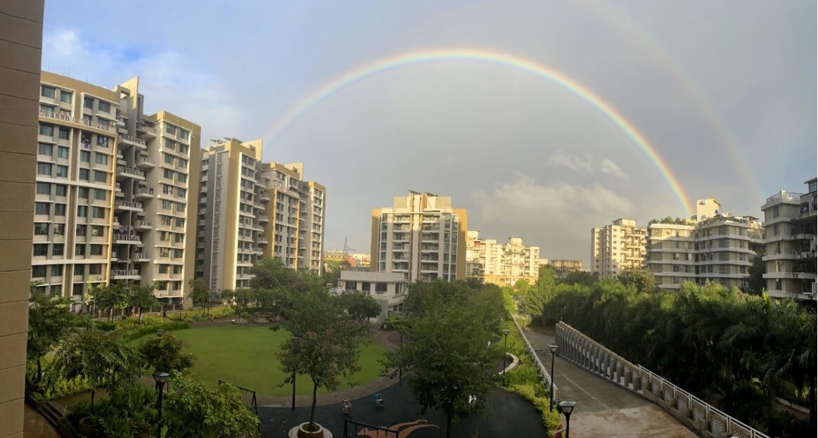 Park Street_a cityscape of a city with tall buildings