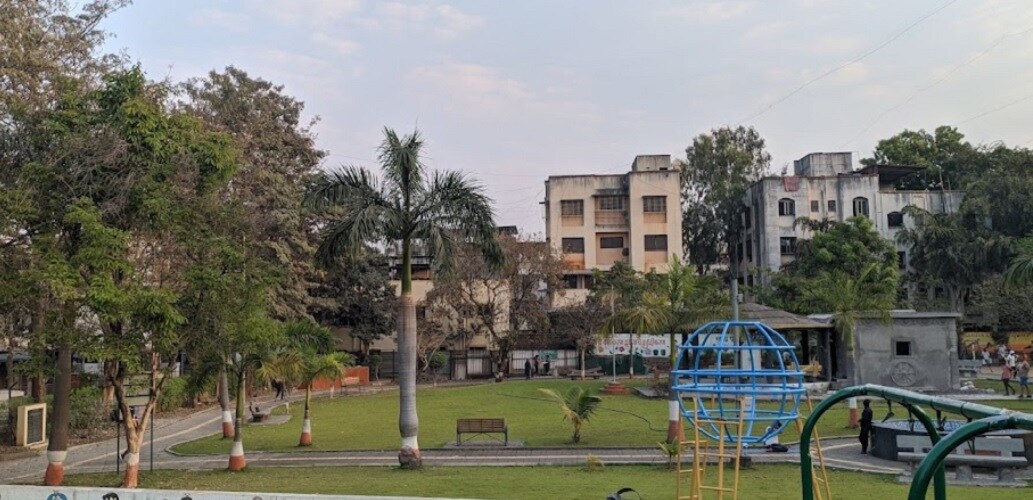 Vidyanagar_a large building with a bunch of animals on top of it