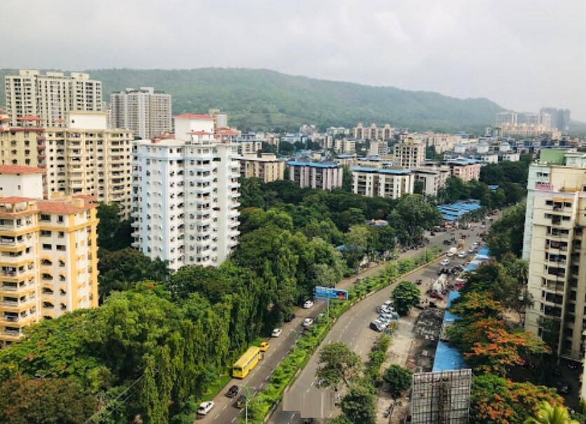 Vasant Vihar_a city with a lot of tall buildings