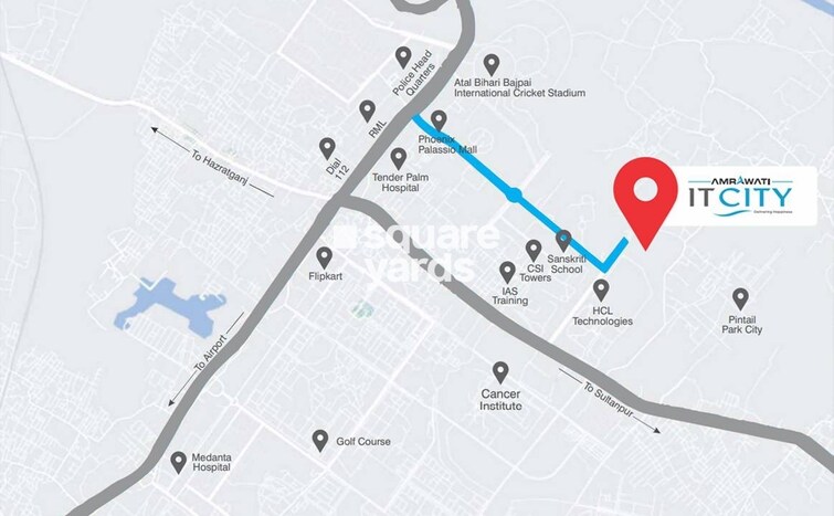 Amrawati IT City Location Image