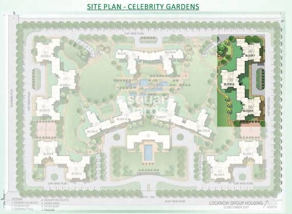 Ansal Sushant Golf City Celebrity Gardens Master Plan 1