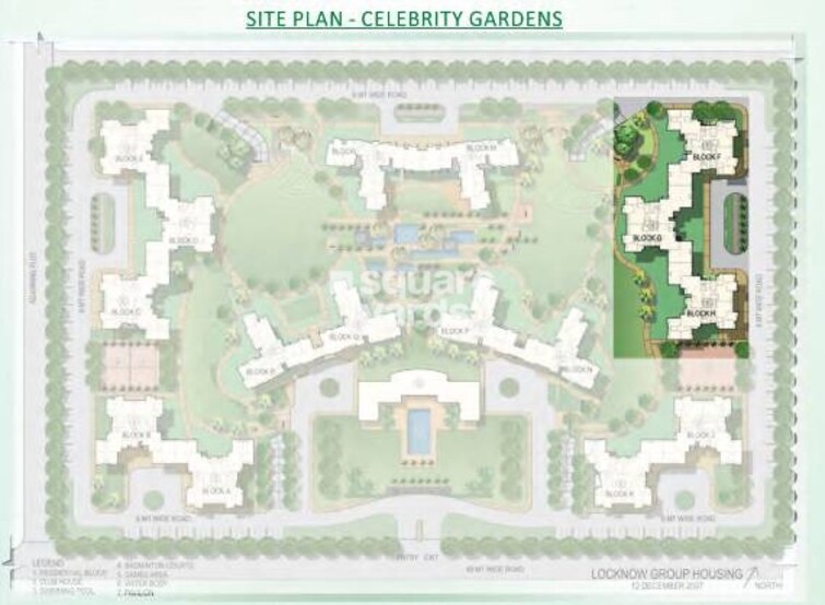 Ansal Sushant Golf City Celebrity Gardens Master Plan Image