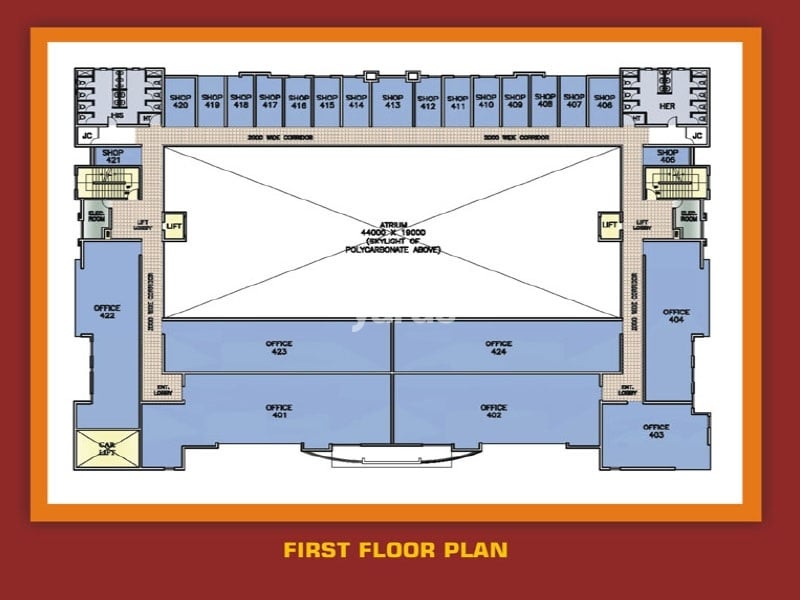 Ansal Sushant Golf City Shopping Square Floor Plans 3