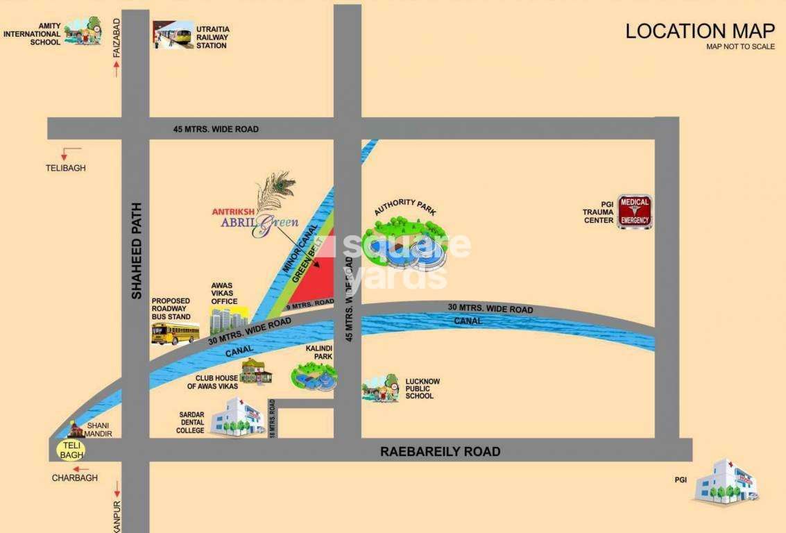 antriksh india abril green project location image1
