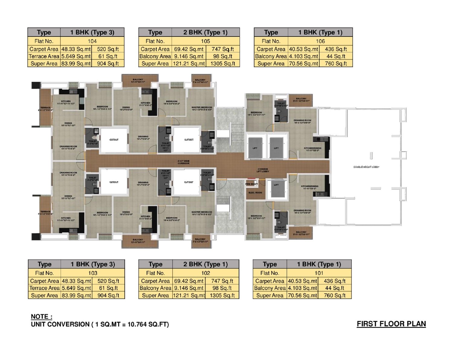 Aryavarta Empire Floor Plans 1