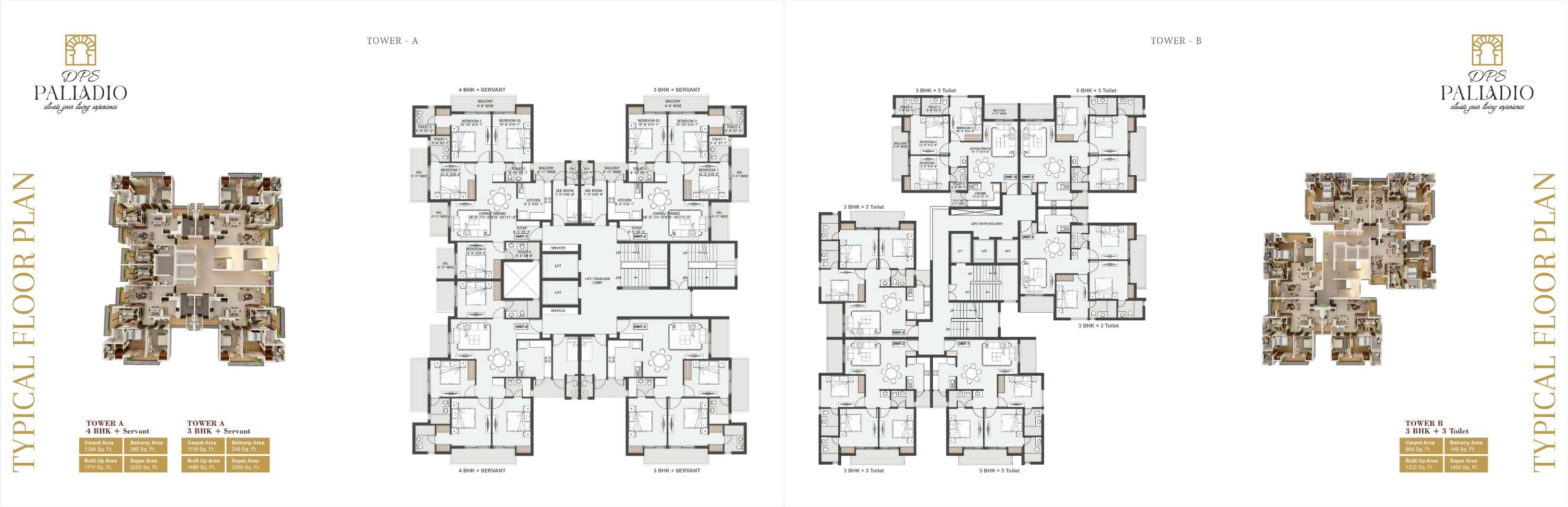 BP DPS Palladio Floor Plans