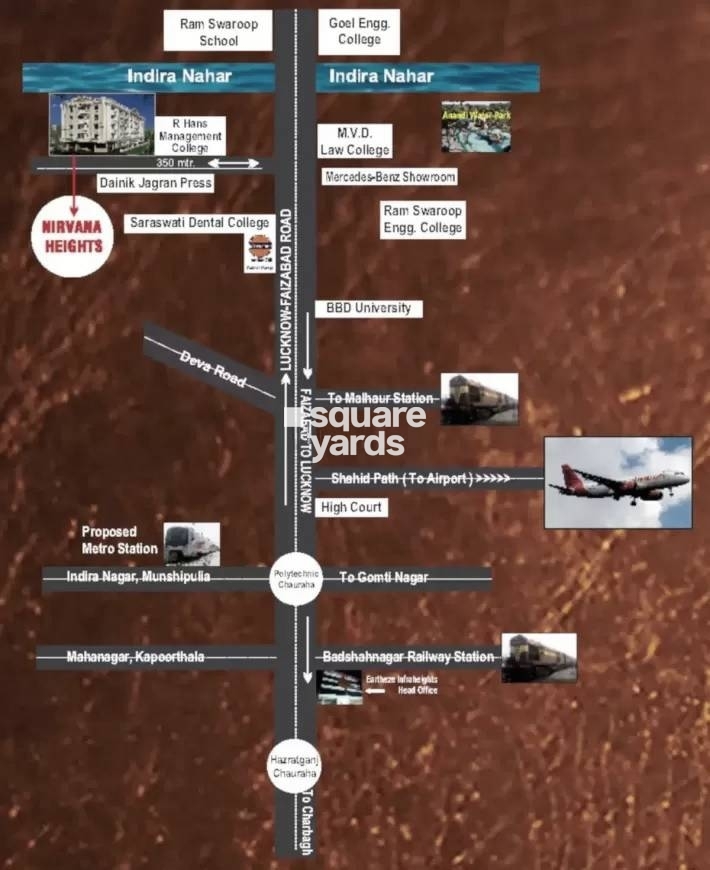 Eartheze Nirvana Heights Location Image