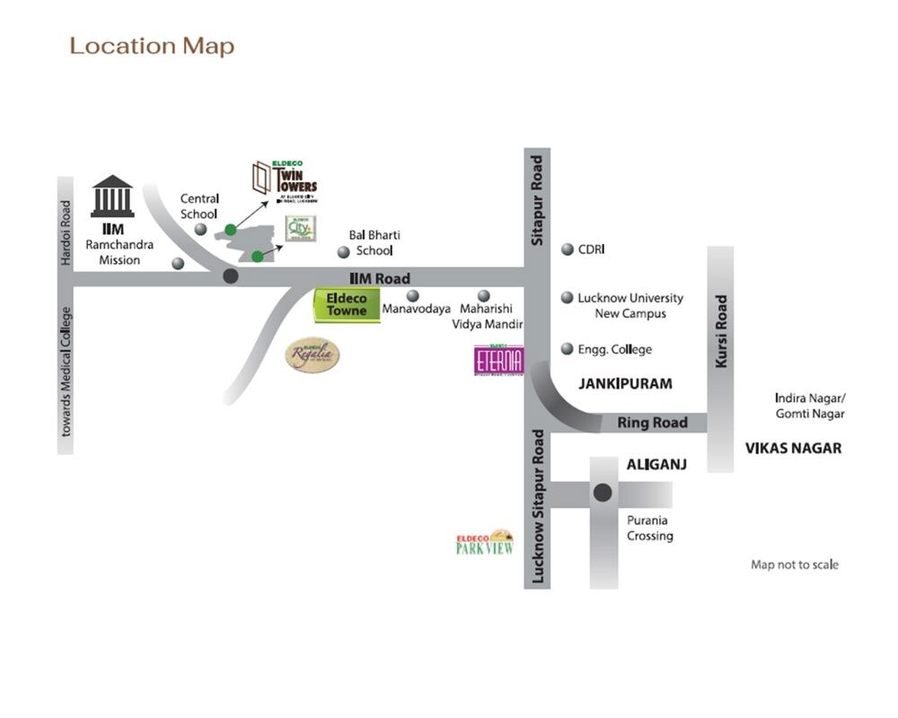 Eldeco Twin Towers Location Image