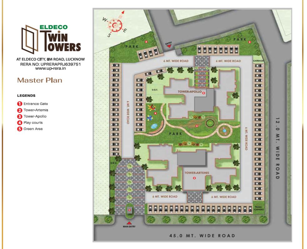 Eldeco Twin Towers Master Plan Image