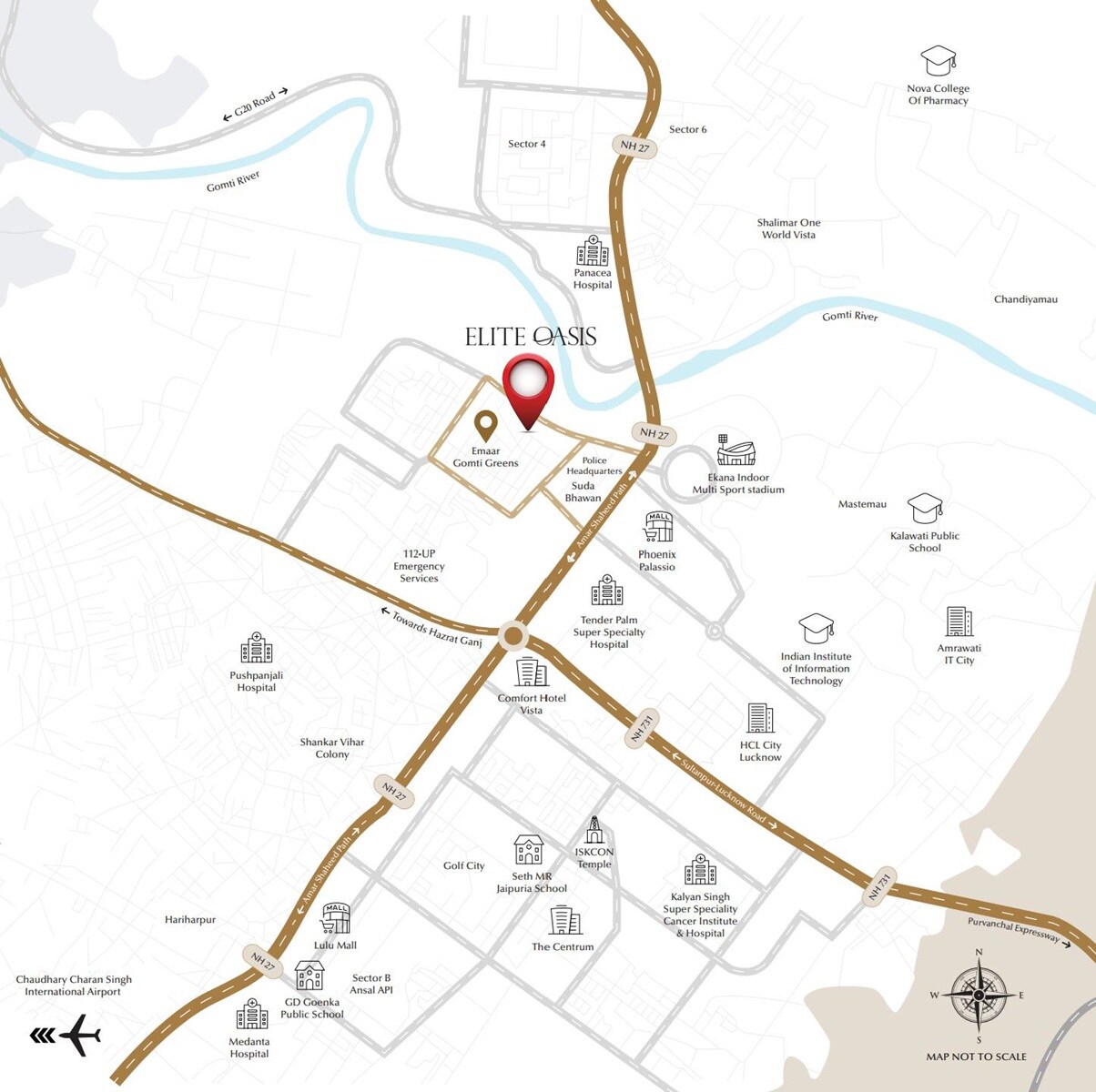 Emaar Elite Oasis Location Image