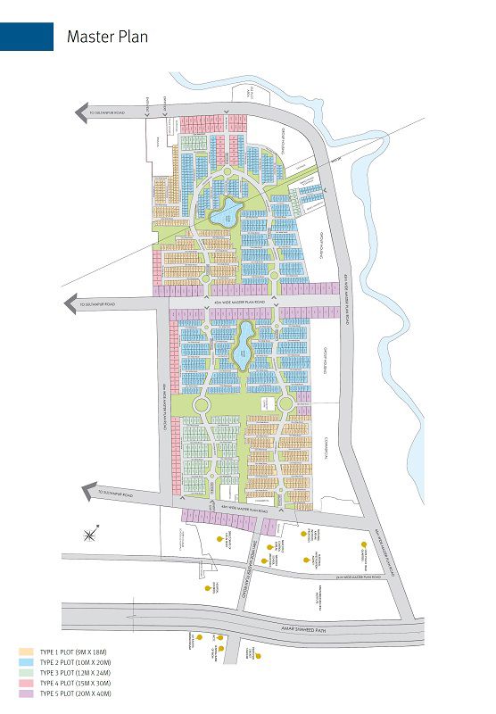 Emaar Gomti Greens Master Plan Image