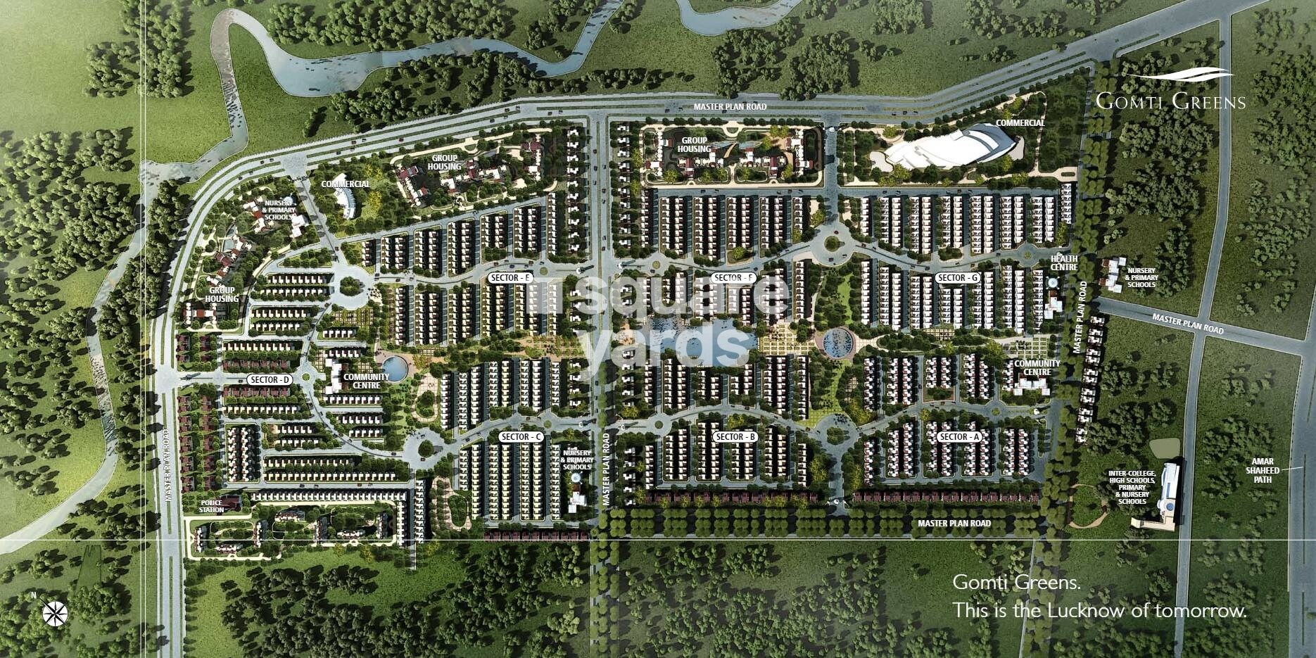 Emaar Gomti Greens Master Plan 1