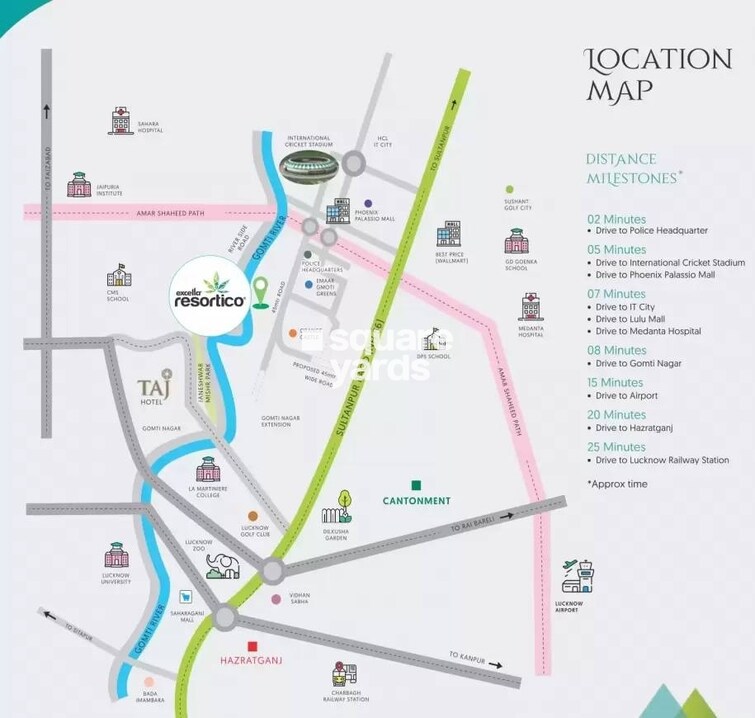 Excella Resortico Location Image