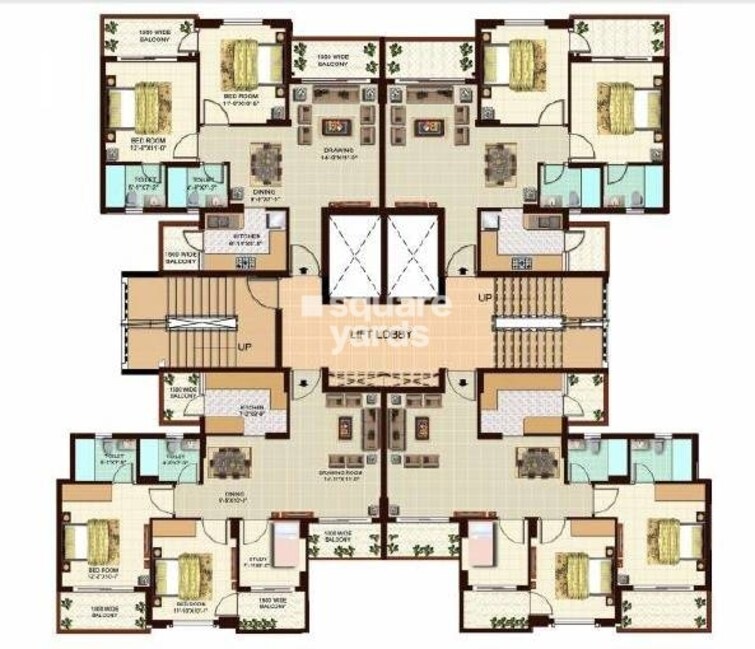 Grand Omaxe Floor Plans 1