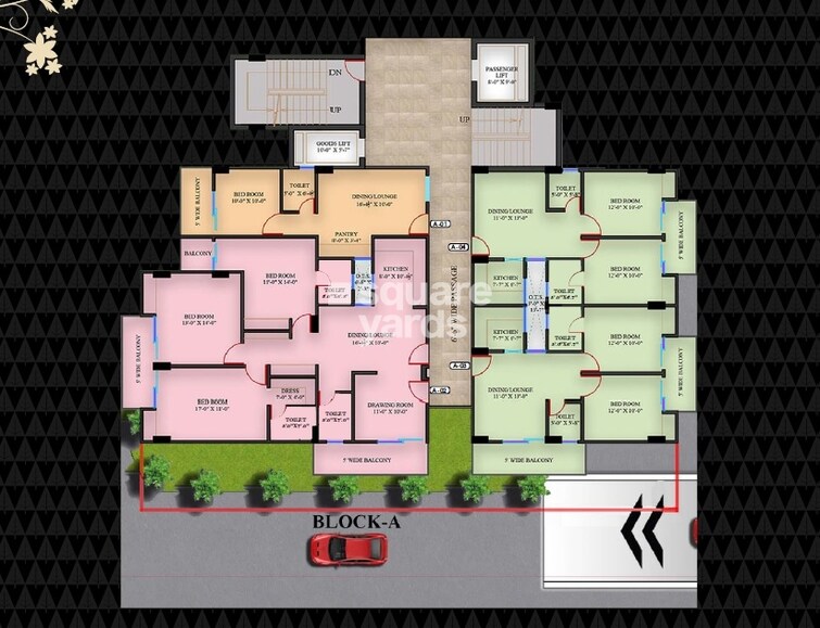 GSR Heights Lucknow Floor Plans 1