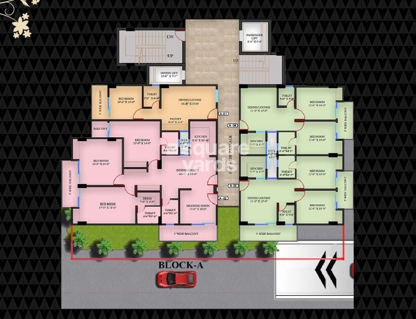 GSR Heights Lucknow Floor Plans 1