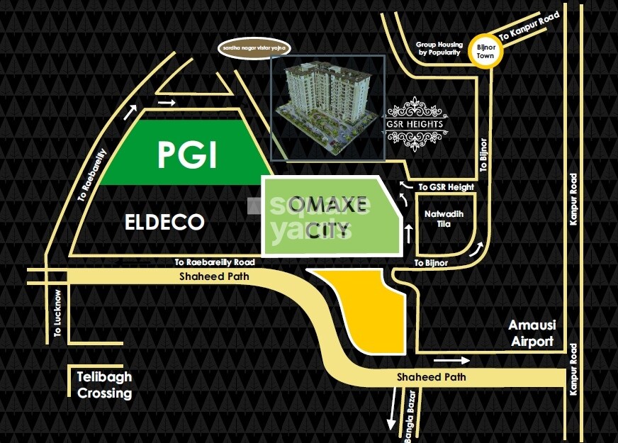 GSR Heights Lucknow Location Image