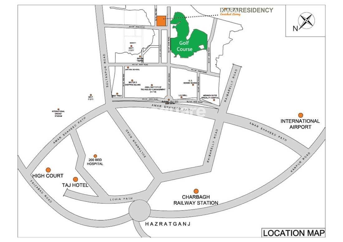 Kiara Residency Location Image