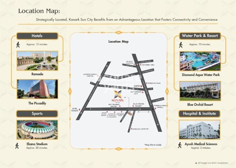 Konark Sun City Location Image