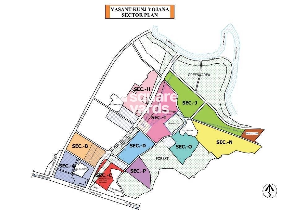 LDA Basant Kunj Yojana Master Plan Image