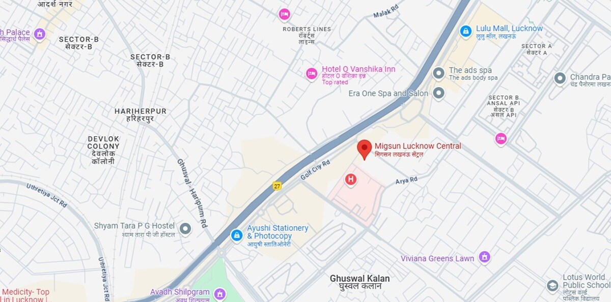 Migsun Lucknow Central Location Image