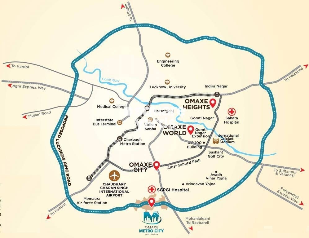 Omaxe Metro City Location Image