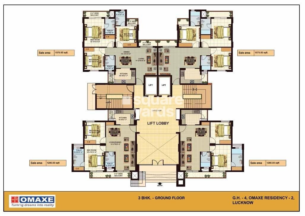 Omaxe Residency II Floor Plans