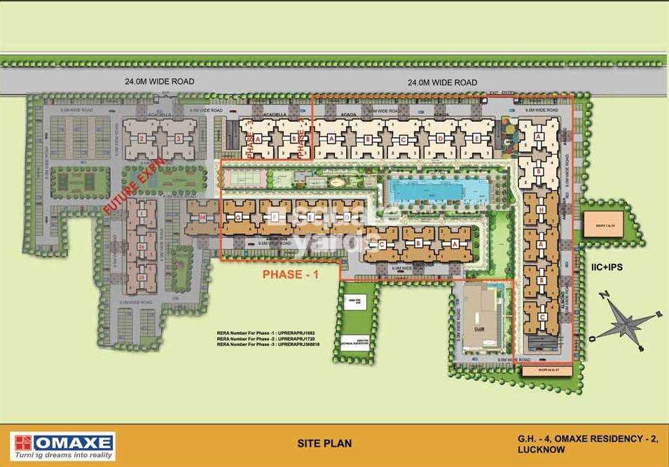 omaxe residency project master plan image1