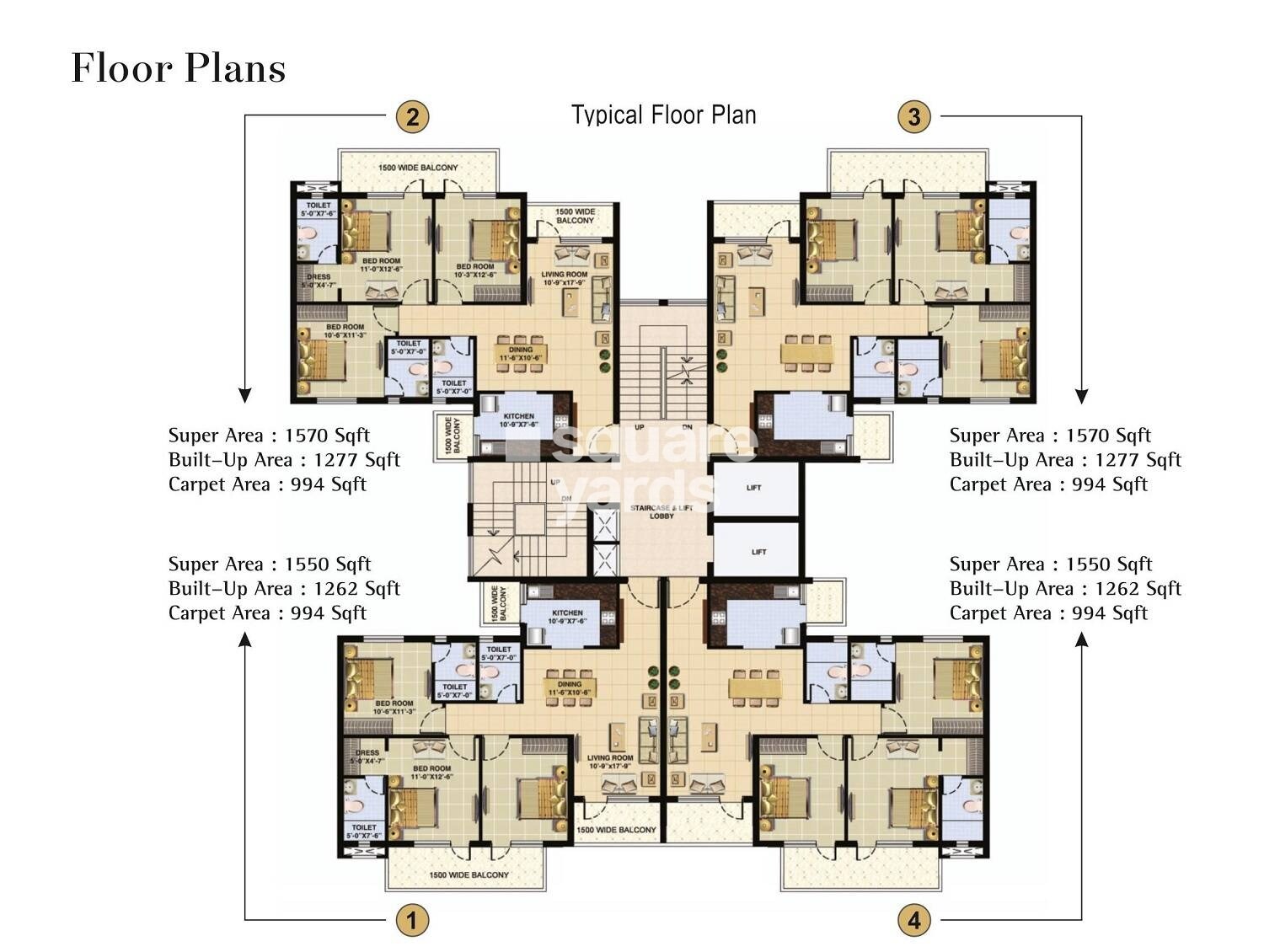 Omaxe The Palace Floor Plans