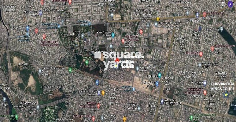 Purvanchal Capital Tower Location Image