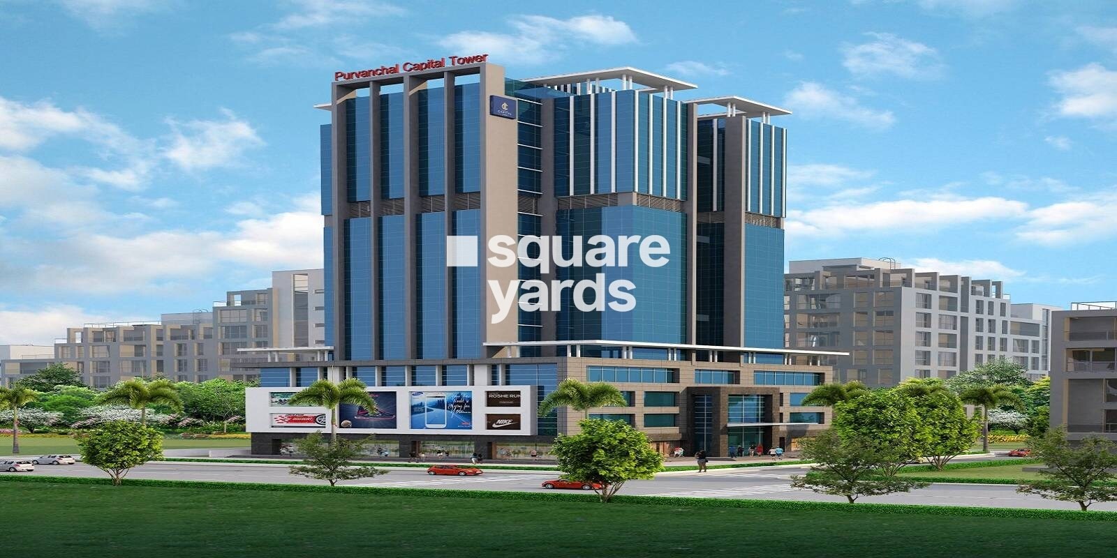 Purvanchal Capital Tower residential project in Vibhuti Khand