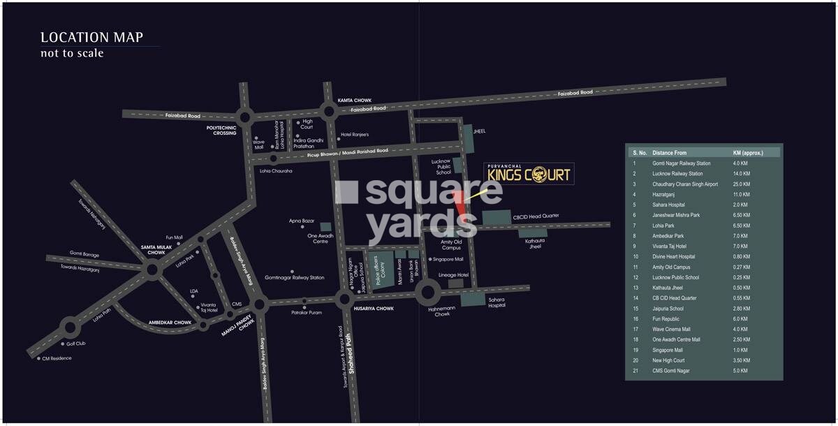 Purvanchal Kings Court Location Image