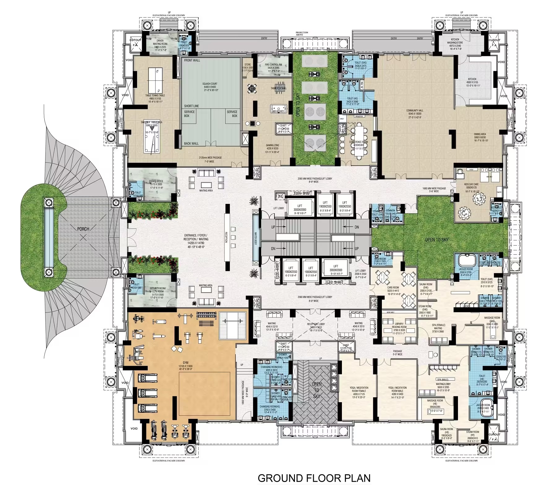 Purvanchal Royal Atlantis Floor Plans