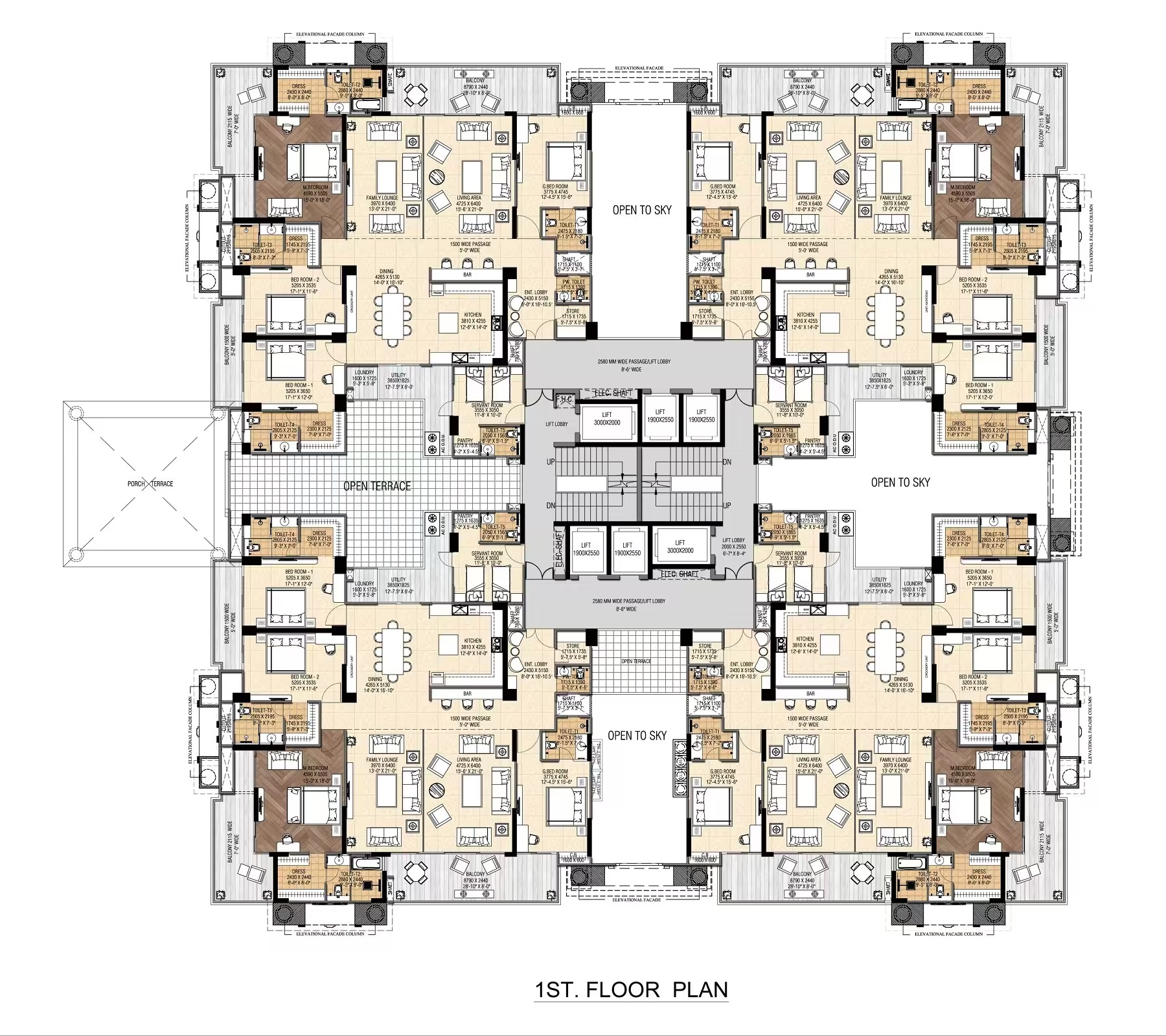 Purvanchal Royal Atlantis Floor Plans