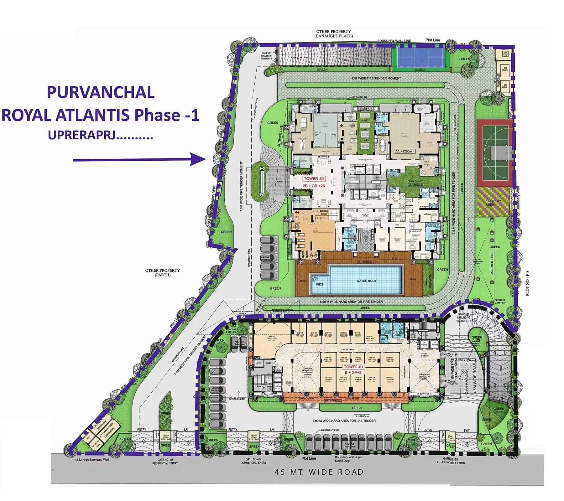 Purvanchal Royal Atlantis Master Plan Image